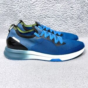 Kuru Flux Mens Size 13 Running Shoes Sneakers Blue Black Knit